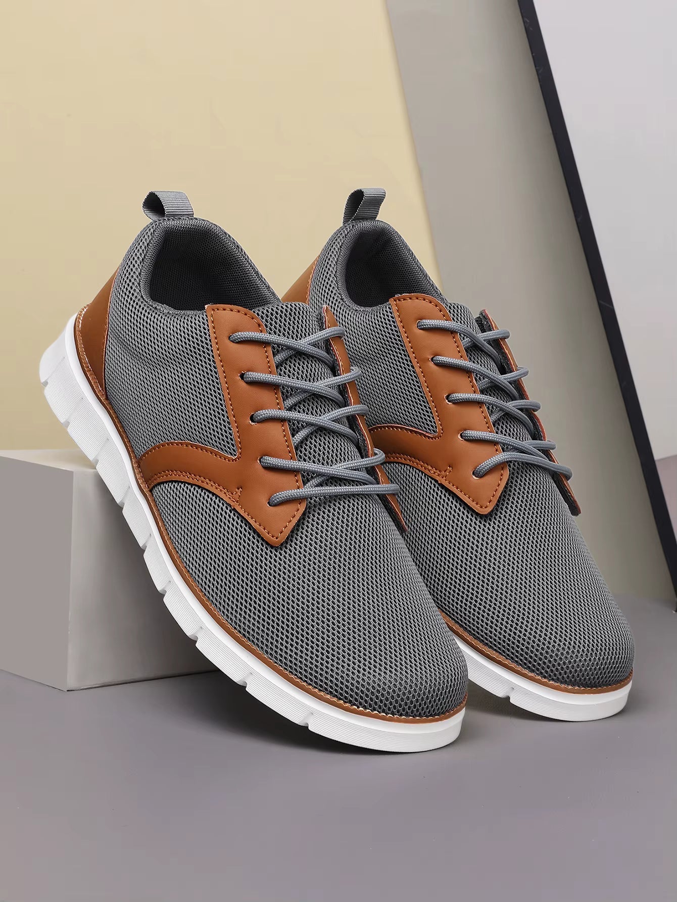 Desmond | Premium Canvas Leather Sneakers with Orthopedic Footbed
