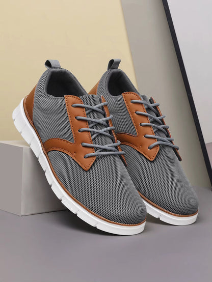 Desmond | Premium Canvas Leather Sneakers with Orthopedic Footbed