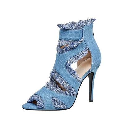 Esme | Chic Denim Heels