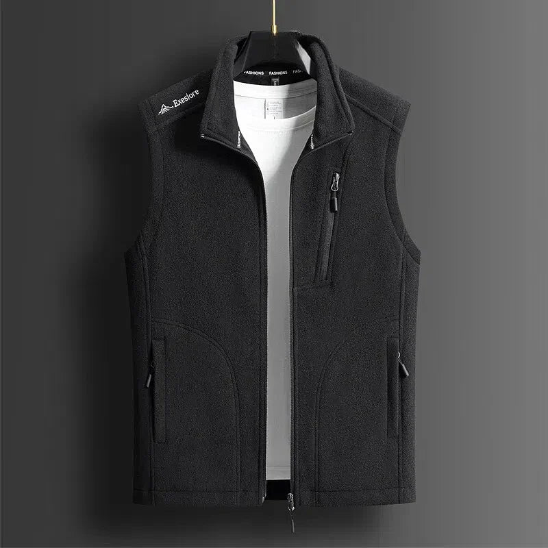 Cedric | Luxe Fleece Zip-Up Vest
