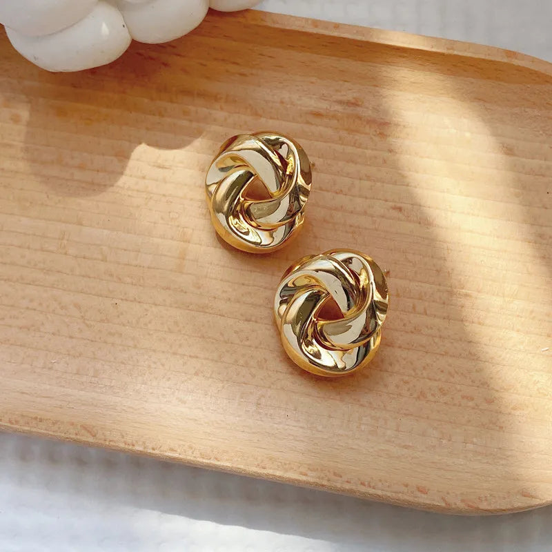 Junia | Twisted Statement Earrings