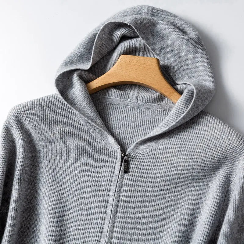 Julian | Luxe Wool Zip-Up Hoodie