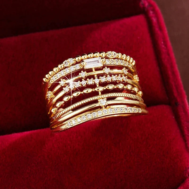 Petra | Elegant Cascade Ring