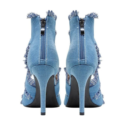 Esme | Chic Denim Heels