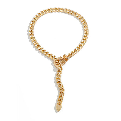 Vivienne | Savona Curb Link Necklace with Buckle Detail