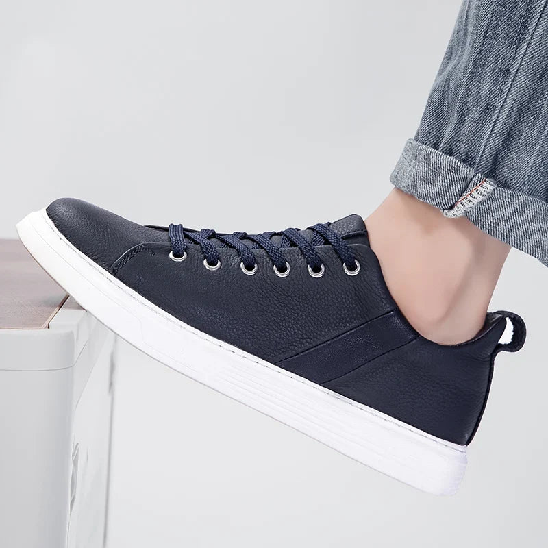 Callum | Luxe Leather Low-Top Sneakers