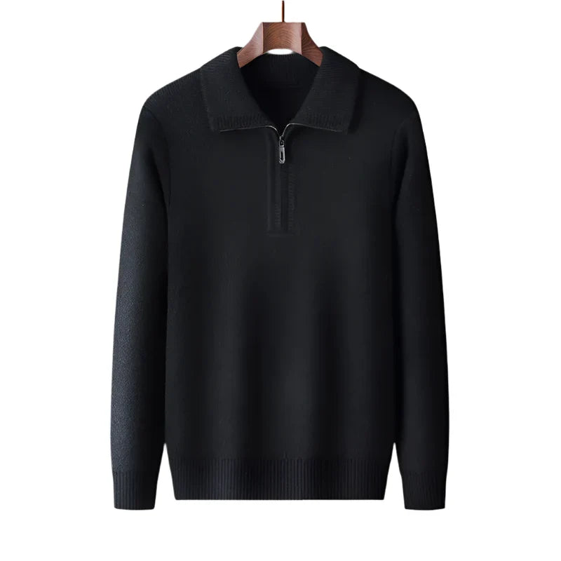 Julian | Luxe Quarter-Zip Knit Jumper