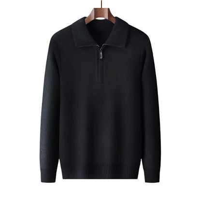 Julian | Luxe Quarter-Zip Knit Jumper
