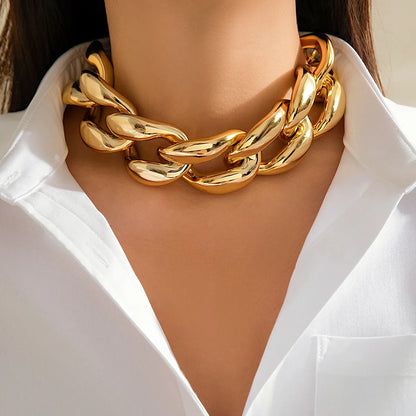 Vera | Sculptural Oversized Link Choker Necklace