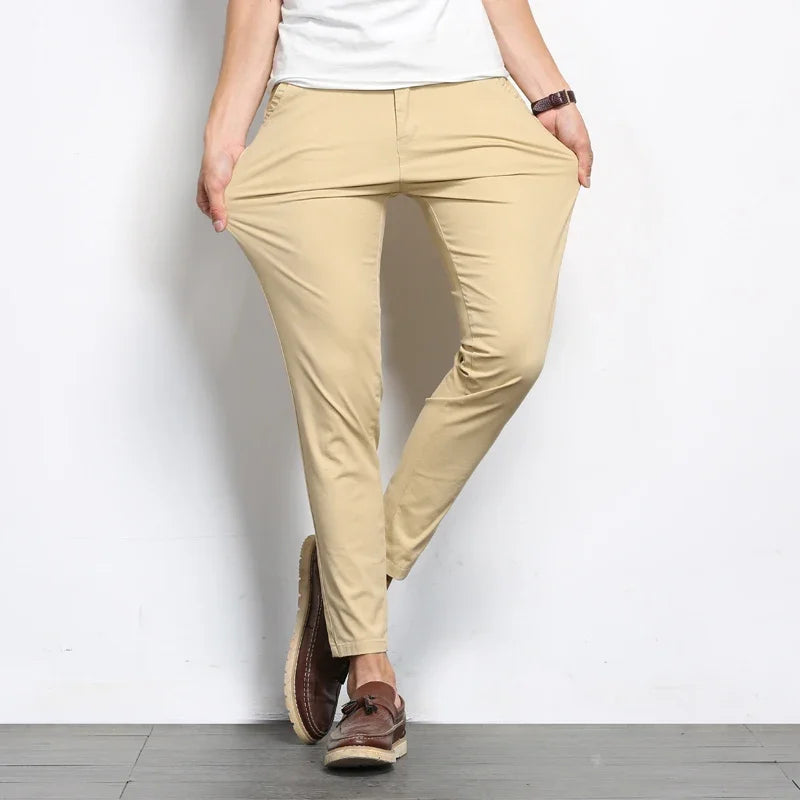 Killian | Tailored Cotton Dress Trousers