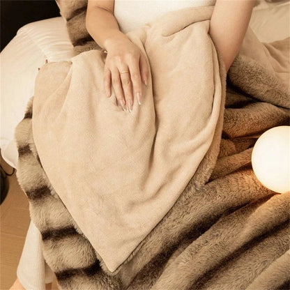 Ines | Luxe Faux Fur Home Blanket