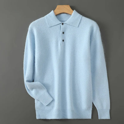 Leander | Luxe Wool Cashmere Button-Up Sweater