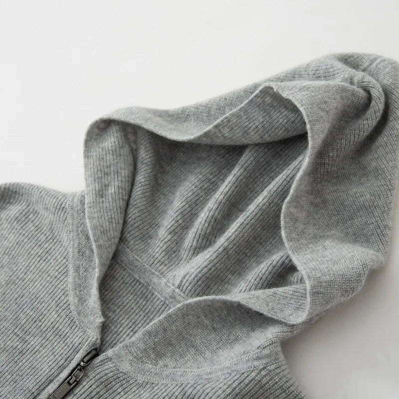 Julian | Luxe Wool Zip-Up Hoodie
