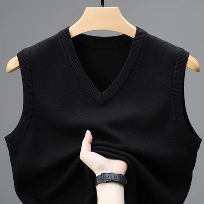 Barnaby | Luxe Wool V-Neck Sweater Vest