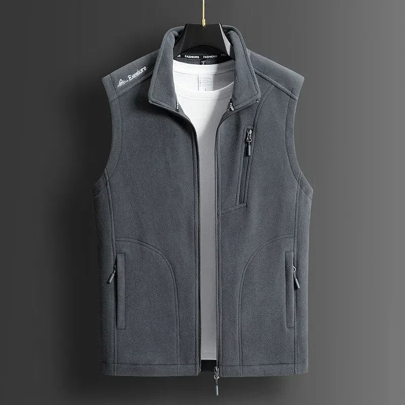 Cedric | Luxe Fleece Zip-Up Vest