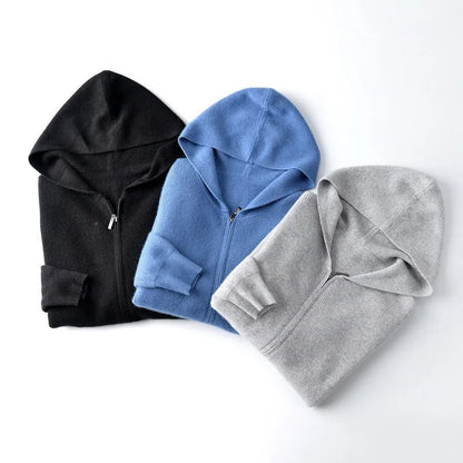 Julian | Luxe Wool Zip-Up Hoodie