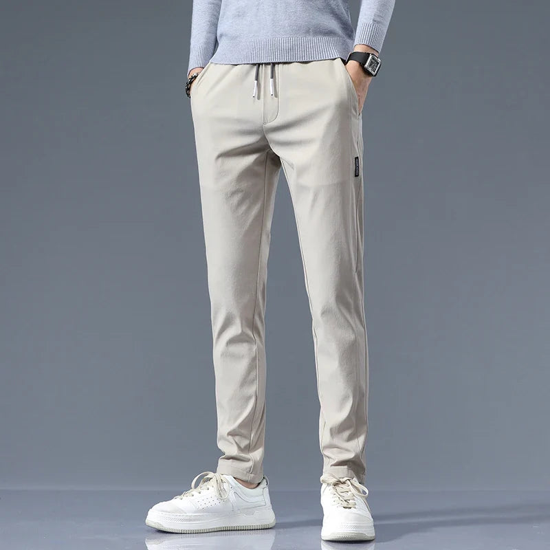 Rufus | Tailored Slim Fit Cotton Trousers