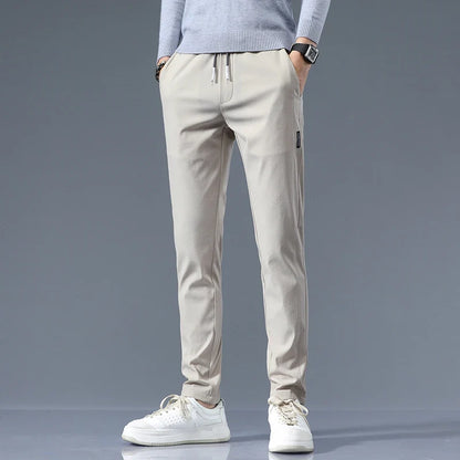 Rufus | Tailored Slim Fit Cotton Trousers
