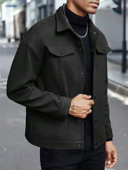 Ignatius | Tailored Wool Button-Up Jacket