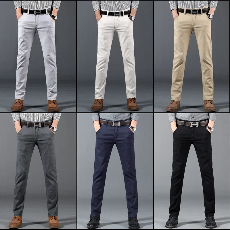 Finnian | Tailored Cotton Dress Trousers