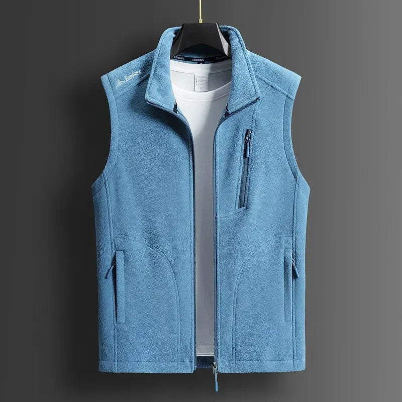 Cedric | Luxe Fleece Zip-Up Vest