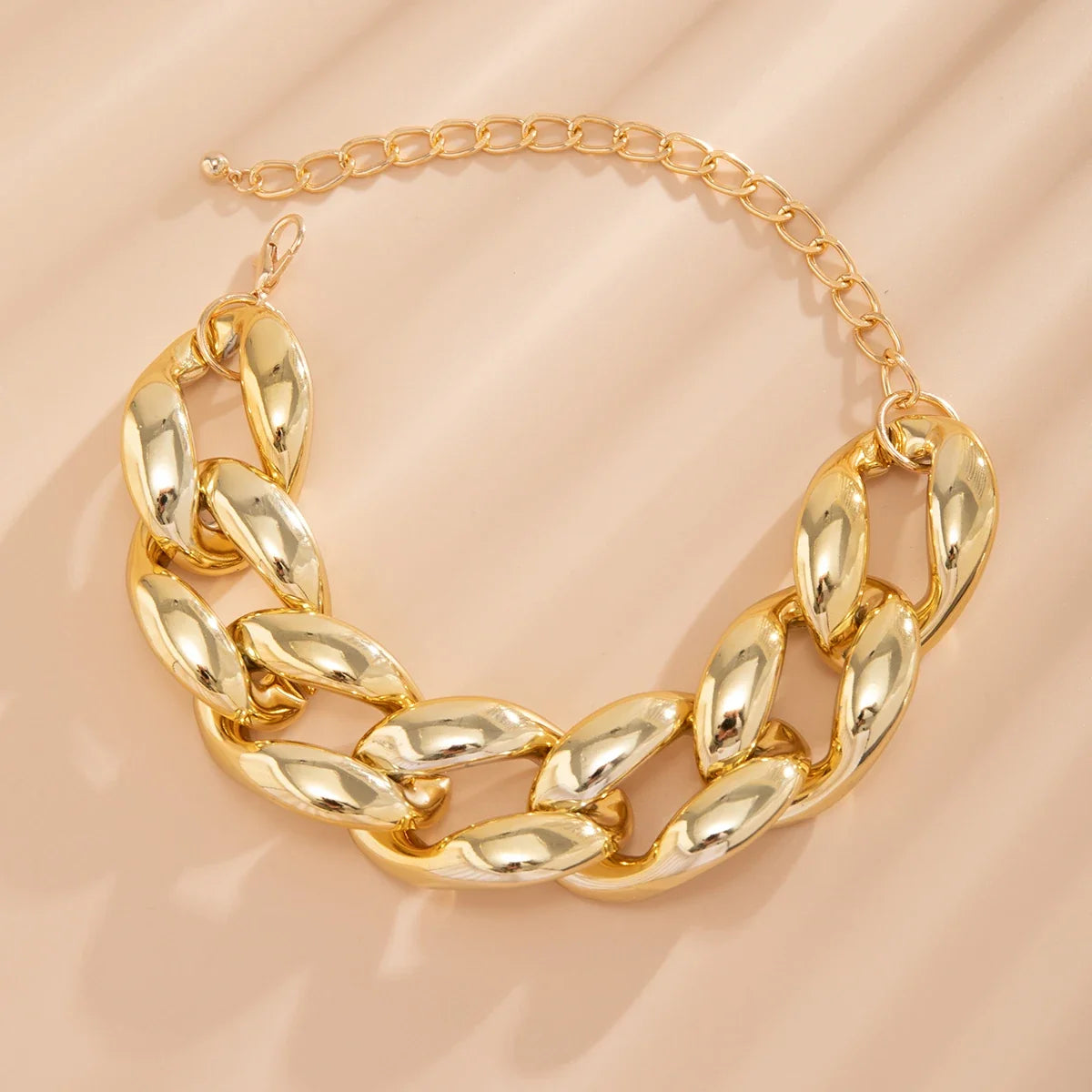Vera | Sculptural Oversized Link Choker Necklace