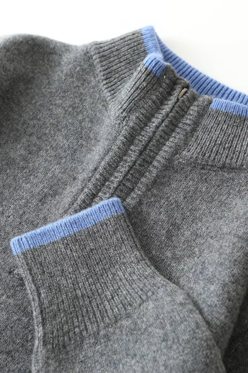 Caspian | Luxe Wool Quarter-Zip Sweater