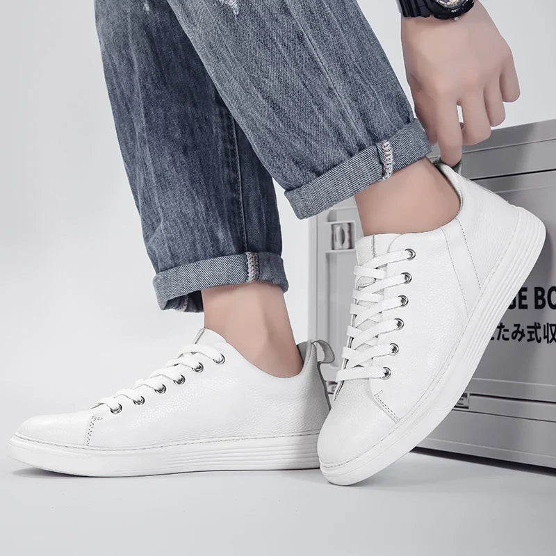 Callum | Luxe Leather Low-Top Sneakers