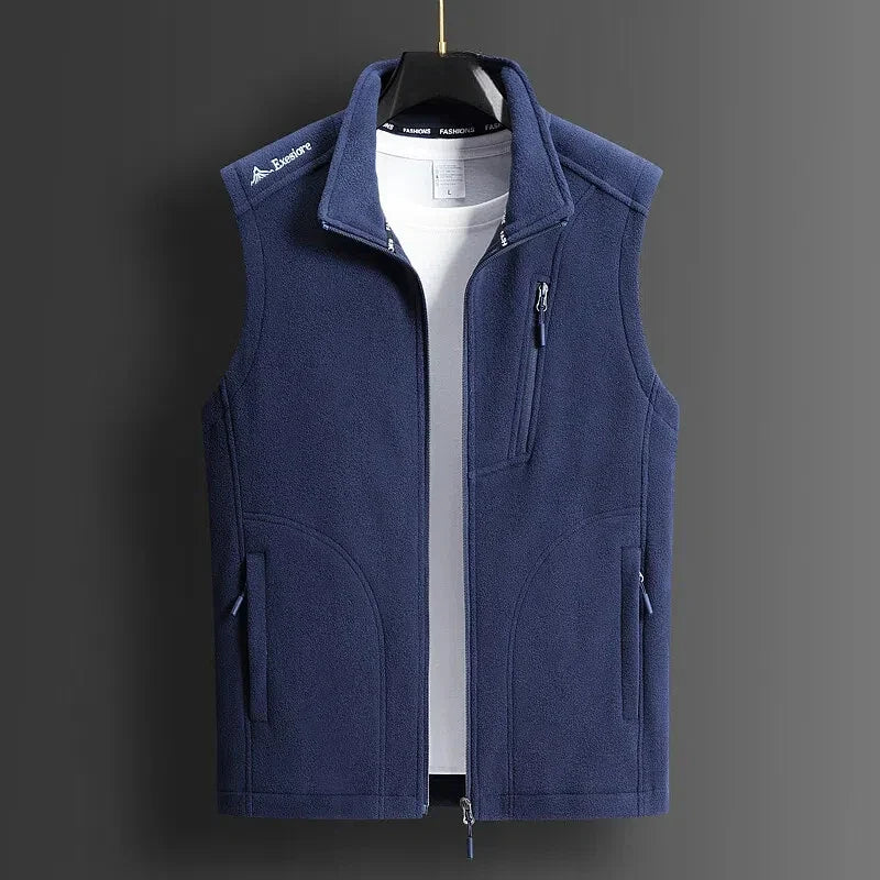 Cedric | Luxe Fleece Zip-Up Vest
