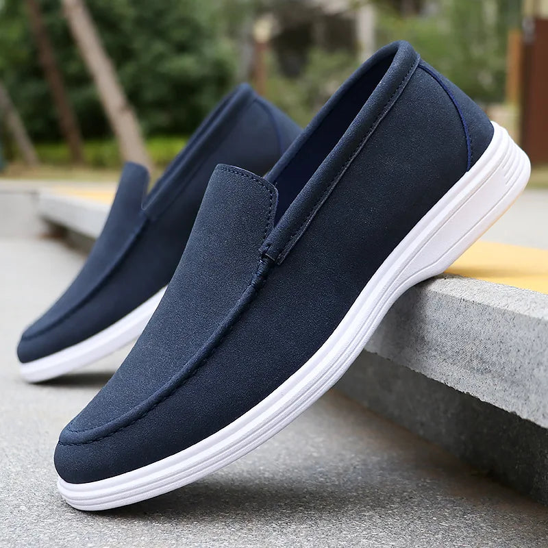 Elliott | Premium Suede Slip-On Loafers with Orthopedic Footbed