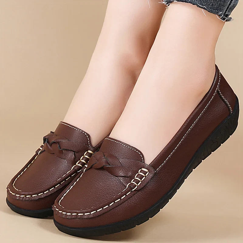 Sylvie | Luxe Leather Cushioned Loafers