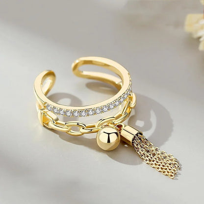 Lavinia | Elegant Cascade Ring
