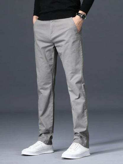 Octavian | Tailored Slim-Fit Cotton Trousers