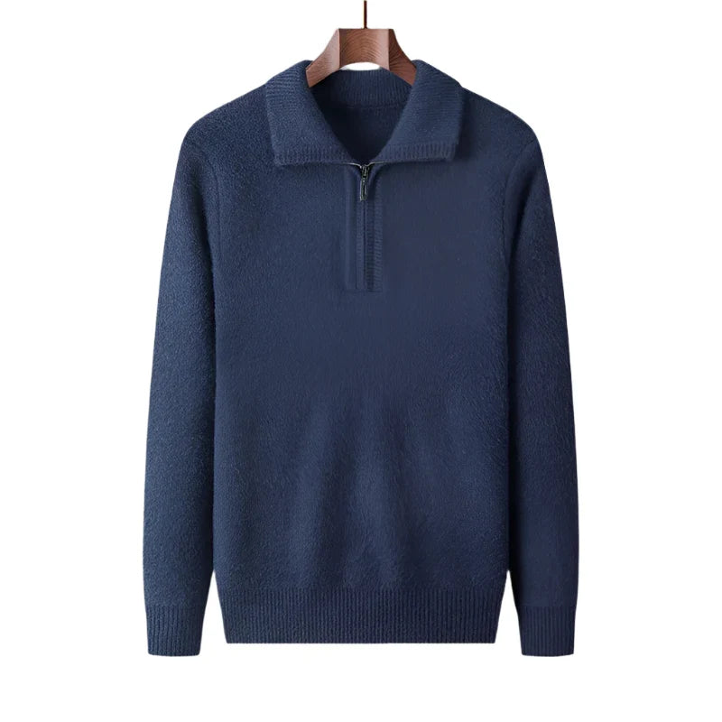 Julian | Luxe Quarter-Zip Knit Jumper