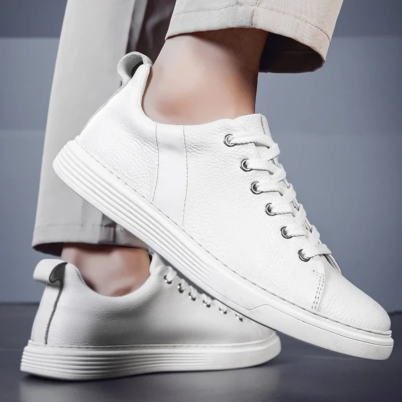 Callum | Luxe Leather Low-Top Sneakers
