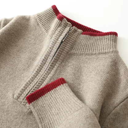 Caspian | Luxe Wool Quarter-Zip Sweater