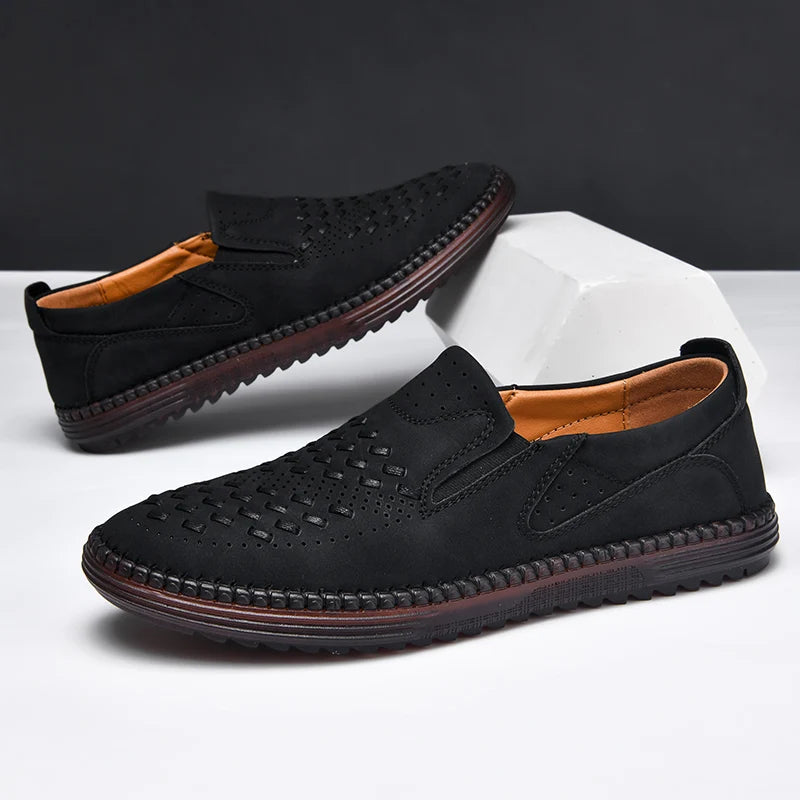Isaac | Luxe Faux Leather Loafers