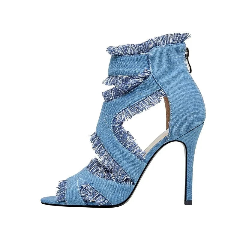 Esme | Chic Denim Heels