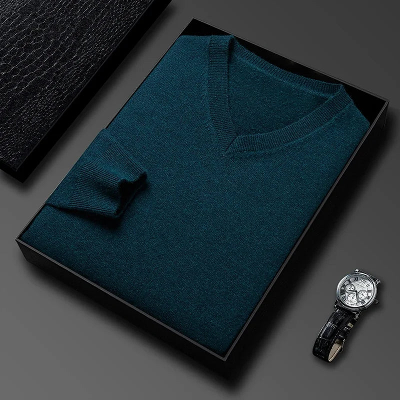 Conrad | Luxe Wool V-Neck Sweater