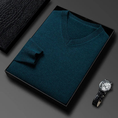 Conrad | Luxe Wool V-Neck Sweater