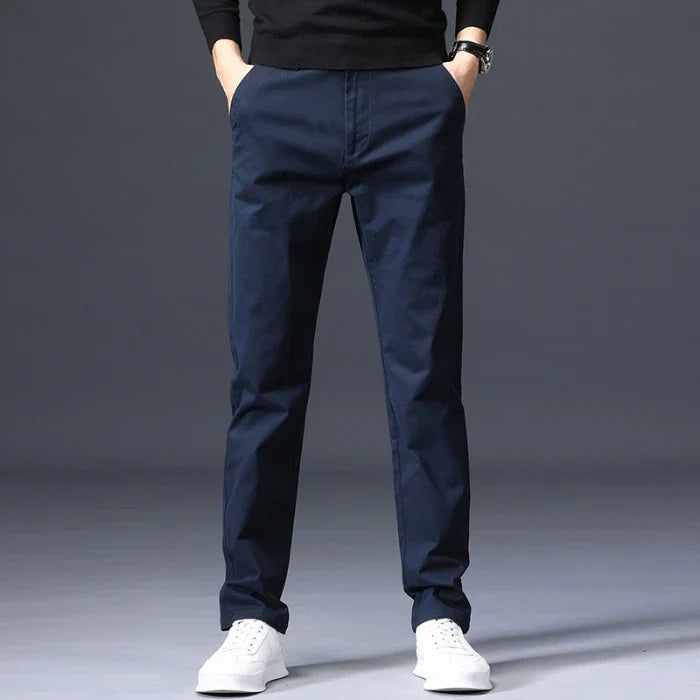Octavian | Tailored Slim-Fit Cotton Trousers