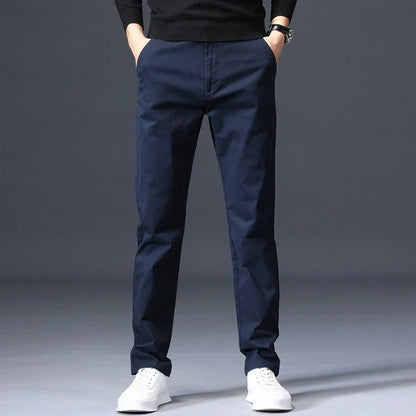 Octavian | Tailored Slim-Fit Cotton Trousers