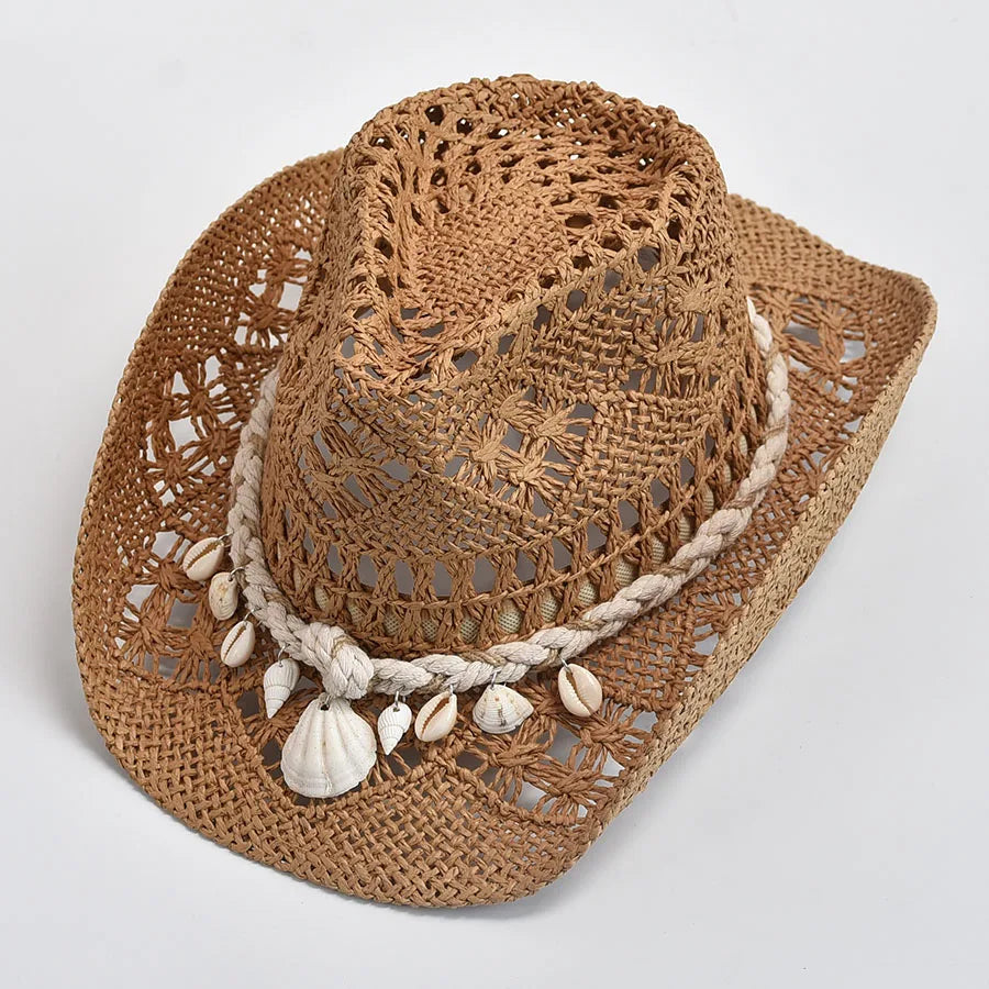 Vivienne | Handcrafted Crochet Straw Hat
