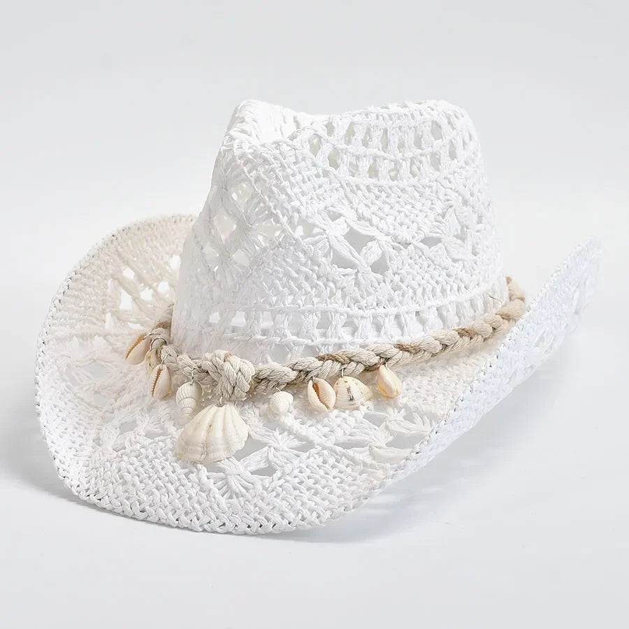 Vivienne | Handcrafted Crochet Straw Hat