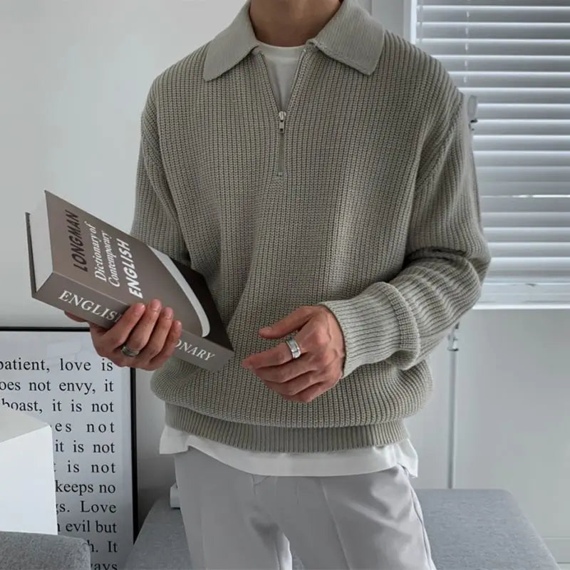 Felix | Luxe Quarter Zip Knit Sweater
