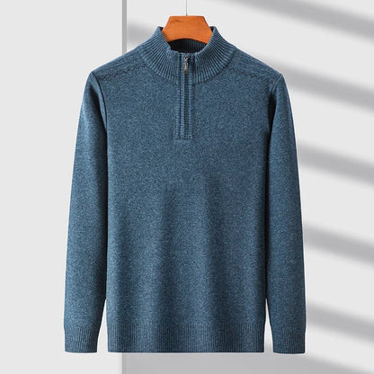 Mathis | Luxe Wool Blend Quarter-Zip Sweater