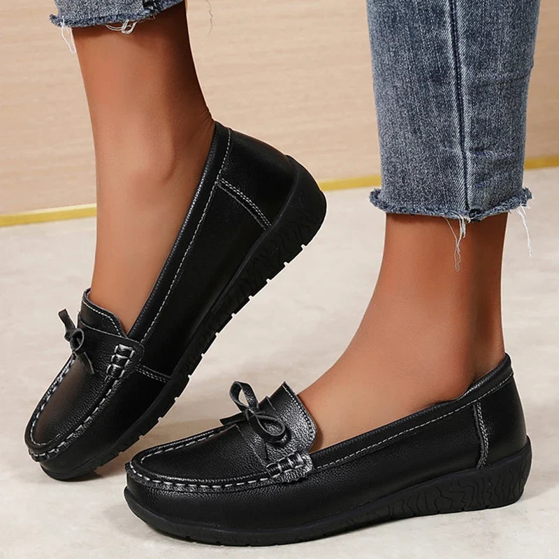 Sigrid | Chic Leather Slip-On Loafers