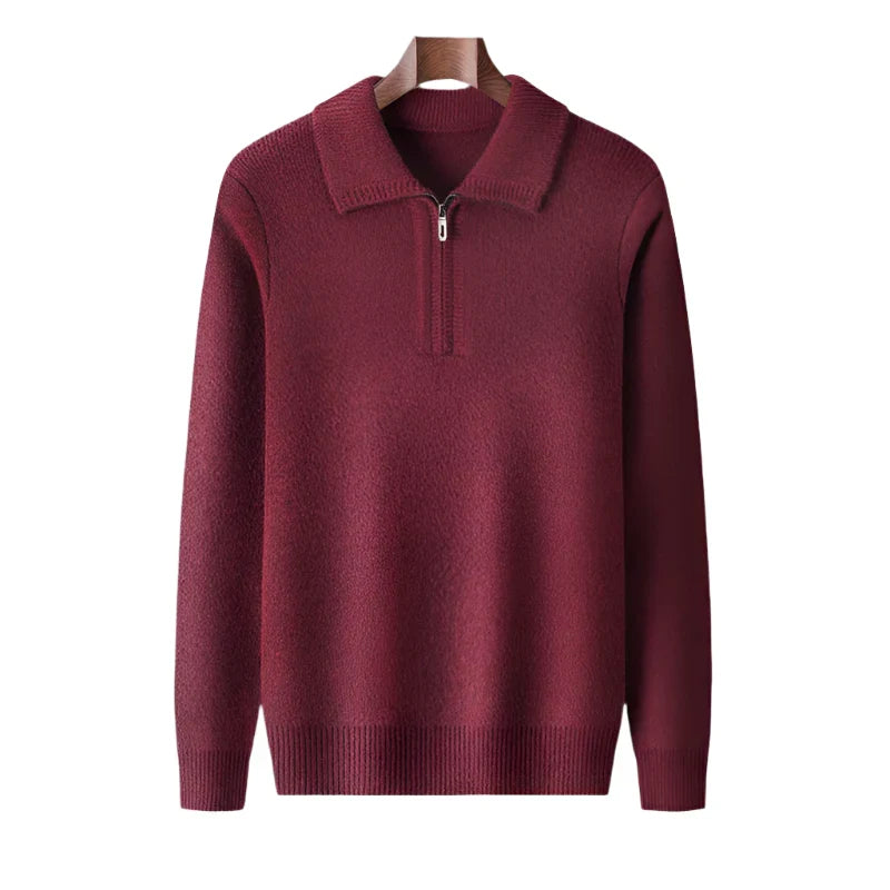 Julian | Luxe Quarter-Zip Knit Jumper