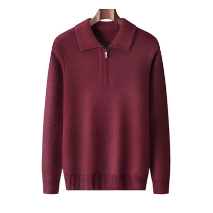 Julian | Luxe Quarter-Zip Knit Jumper