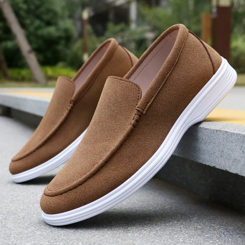 Elliott | Premium Suede Slip-On Loafers with Orthopedic Footbed